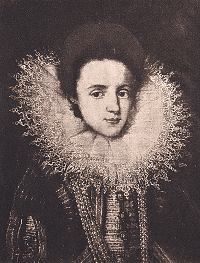 A picture of Anne of Austria, wife of King Louis XIII of France - from a book by Martha Walker Freer