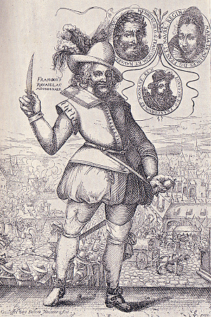 Darstellung des Mrders von Heinrich IV. von Frankreich, dem messerschwingenden Franois Ravaillac