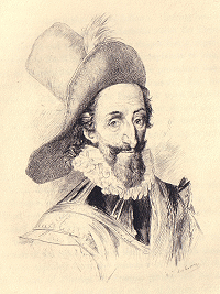 A picture of King Henri IV of France in his latter years